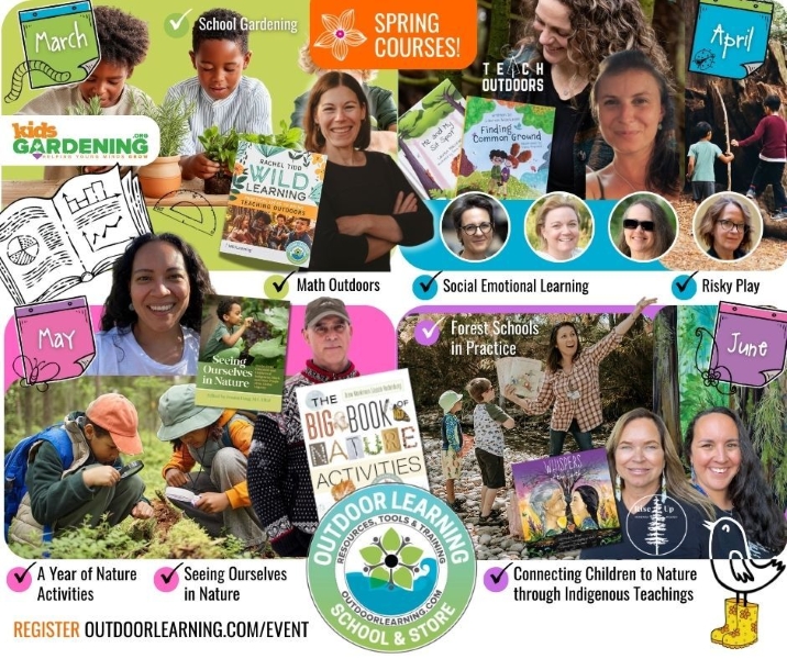 Flyer for Spring Courses with The Outdoor Learning School and Store