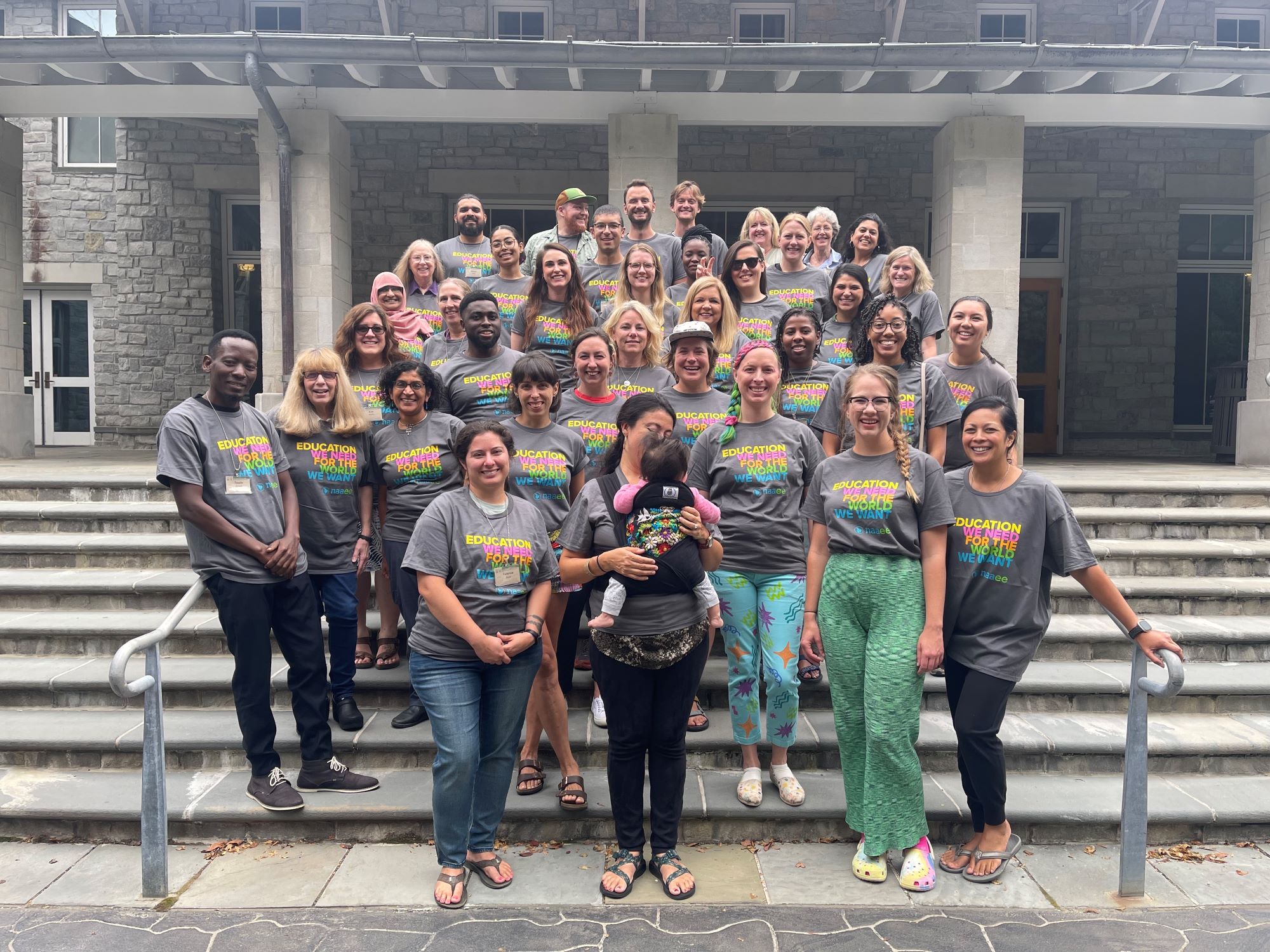 A group photo of the 2023 CEE Change Fellows Cohort at the NCTC Leadership Clinic