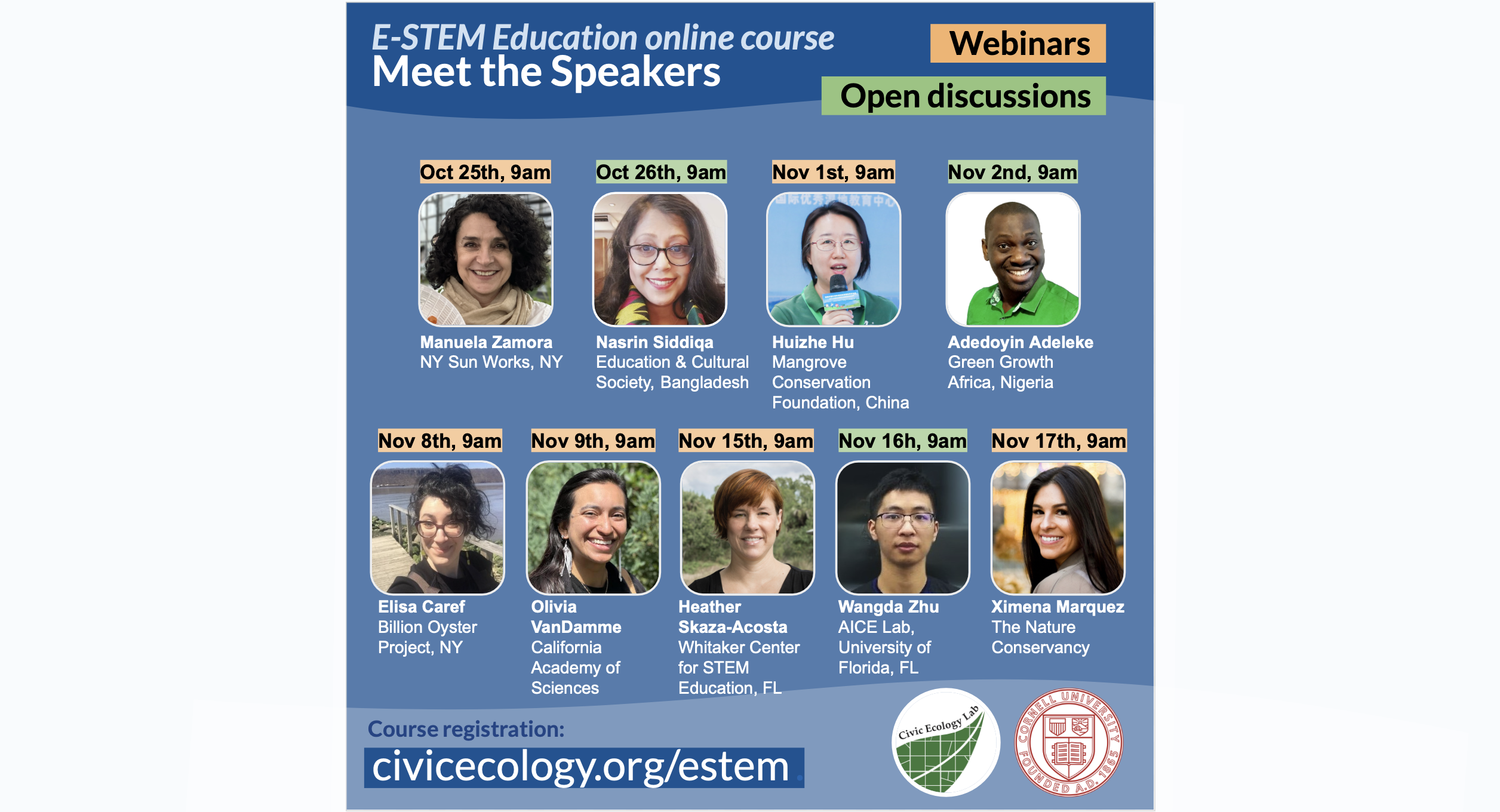 Promo of the speakers