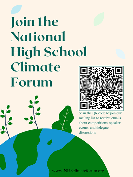 A poster advertising the NHSCF w/ a QR code to the join form