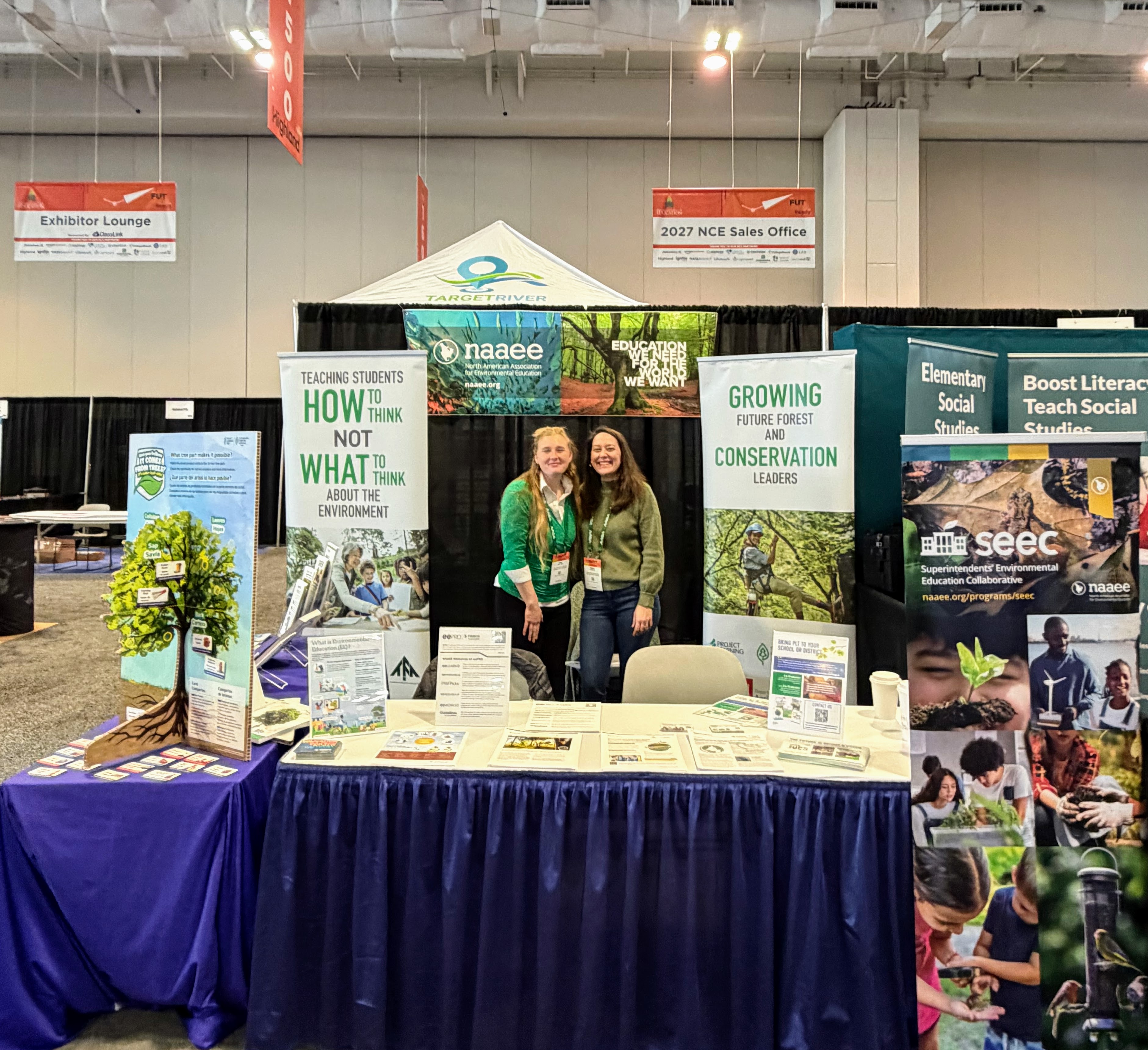 NAAEE and PLT exhibit booth