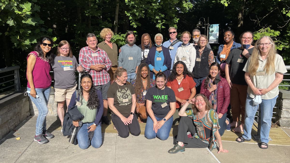 a group of fellows and NAAEE staff pose for a picture