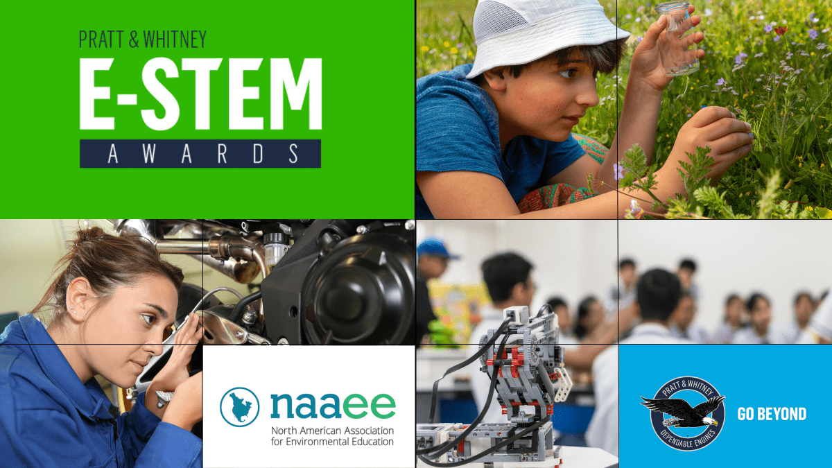 Youth of various ages are shown participating in science, technology, engineering, and math principles. 