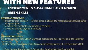 The Energy and Resources Institute green olympiad 2021