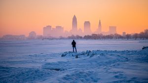Winter view from Edgewater Park, Cleveland Ohio. Photo Credit: Erik Drost