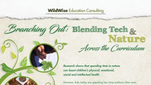 Inforamtional flyer for Branching Out: Blending Tech and Nature Across the Curriculum