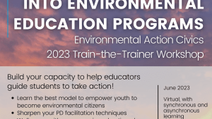 Embed civic action into environmental education programs