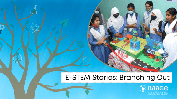 Logo for E-STEM Stories: Branching Out blog series