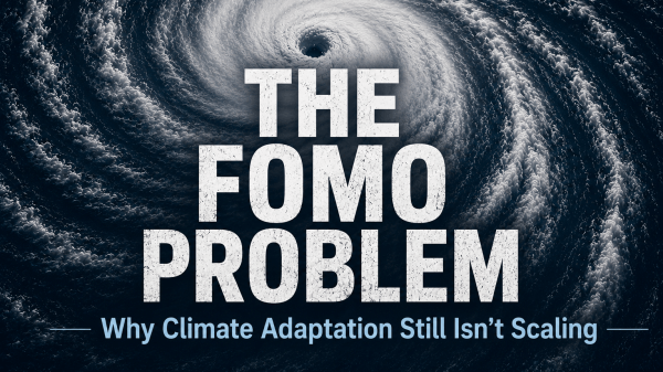 The FOMO Problem: Why Climate Adaptation Still Isn’t Scaling