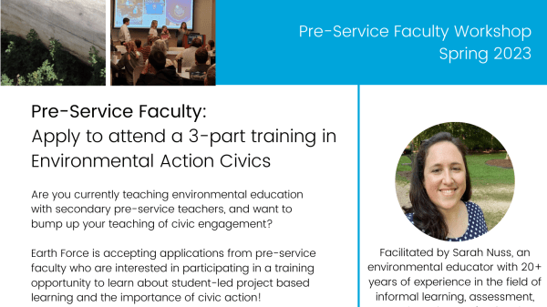 Flyer detailing information on the workshop