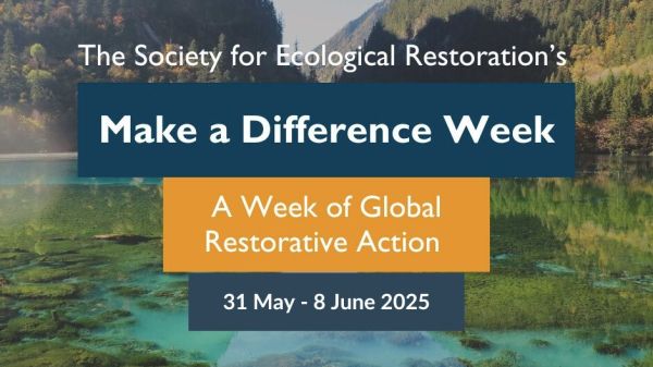 Picture of a beautiful landscape with clear blue-green lake and mountains, with "Make a Difference Week" in text.