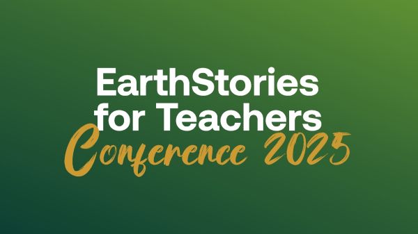 Poster for EarthStories for Teachers Conference 2026: Outdoor Environmental Learning Through Storytelling