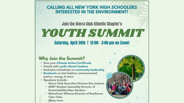 Sierra Club Atlantic Chapter Youth Summit Sierra Club Atlantic Chapter Youth Summit flyer