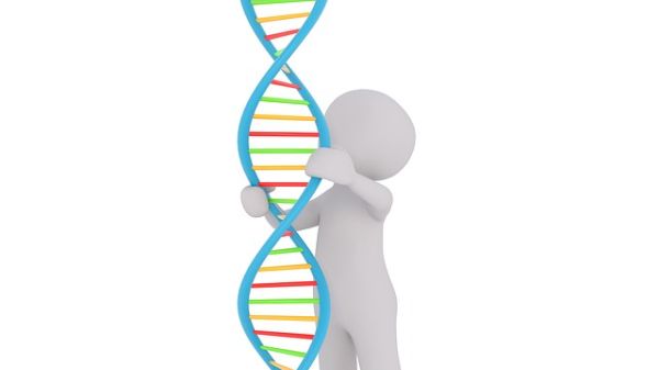 Man with DNA