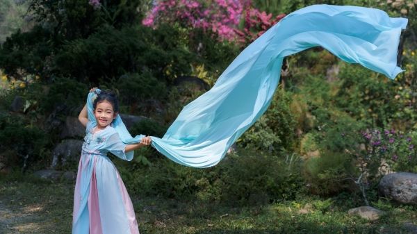 Child Dancing in the Wind