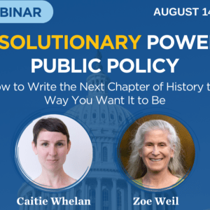 A flyer for the webinar with the speaker's faces. 