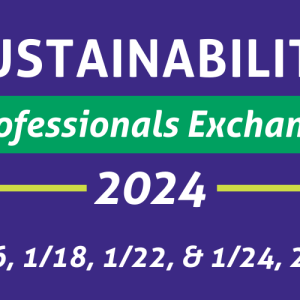 Sustainability Professionals Exchange 2024 : 1/16, 1/18, 1/22, 1/24