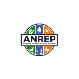 Logo for the Association of Natural Resource Extension Professionals with blue, green, and orange colors