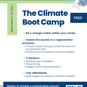 Climate Boot Camp Flyer with QR code