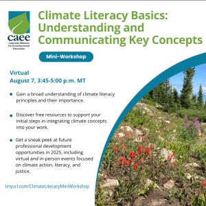 Image for Climate Literacy Mini-Workshop - August 7