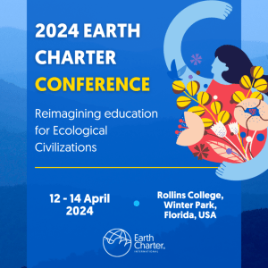 Poster for the Earth Charter Conference in Florida 