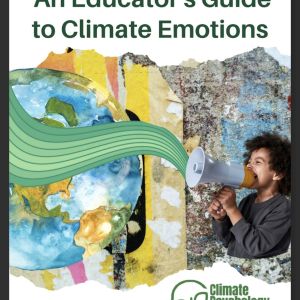 a young person using a bullhorn to call out to planet earth