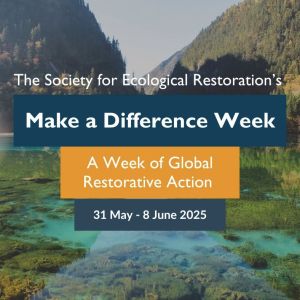 Picture of a beautiful landscape with clear blue-green lake and mountains, with "Make a Difference Week" in text.