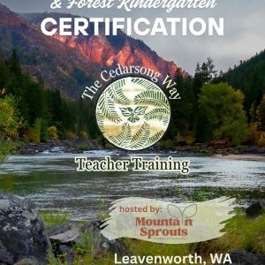 an image of mountains with late-day light above a river are overlayed with text that repeats all the info in this post