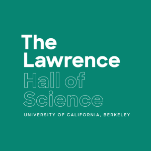 Text reads "The Lawrence Hall of Science, University of California, Berkeley" against a bluish green background