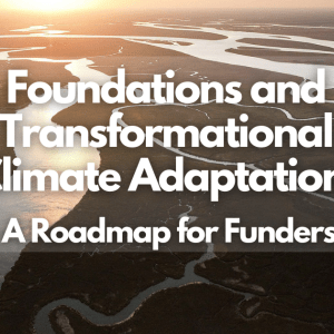 Foundations and Transformational Climate Adaptation: A Roadmap for Funders
