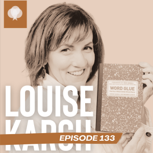 image of podcast guest for Episode 133 of the TALATERRA podcast shows a woman holding a book she authored