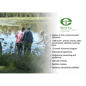 Humans Pond Dipping and MAEE program description—see text of post for program info