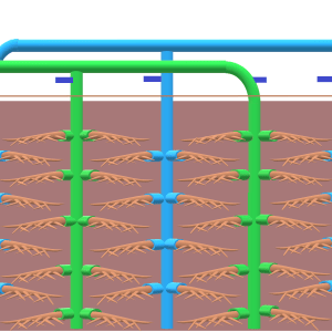 The cross section of Kennesha's bio-inspired landfill design 