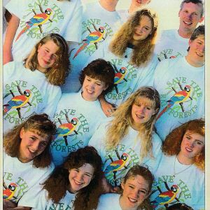 Students who helped found Save the Rainforest in 1988