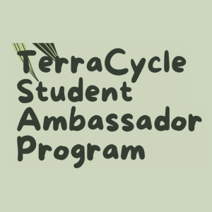 Flyer for the TerraCycle Student Ambassador Program with examples of speakers and programs involved