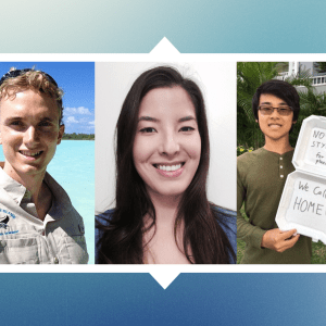 three 30 Under 30 leaders smiling