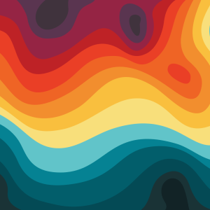 colorful contour waves 