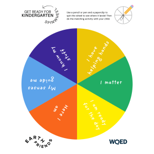 Get Ready For Kindergarten Spinwheel
