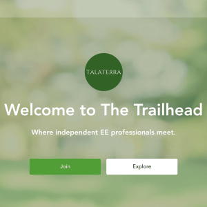 The Trailhead landing page