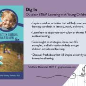 Screengrab of webinar for "Dig In! Outdoor STEM Learning with Young Children"