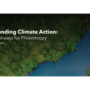 Funding Climate Action: Pathways for Philanthropy
