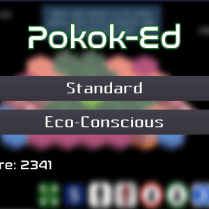 Screenshot of game title that reads, "Pokok-Ed"