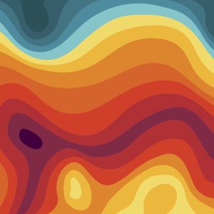 Colorful topographic abstract map