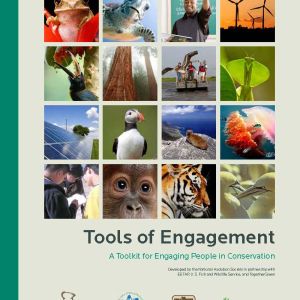 Book cover with a 4 by 4 grid of wildlife photos