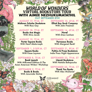 Aimee Nezhukumatathil World of Wonders Bookstore Tour Poster