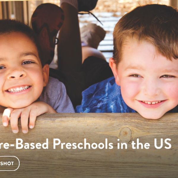 Cover of Natural Start Alliance 2020 Report on Nature-based Schools