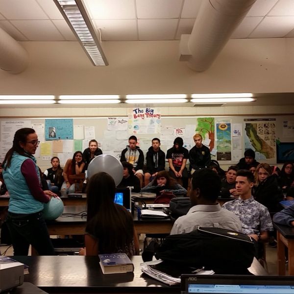 In class presentations using the Magic Planet at Fillmore High School.