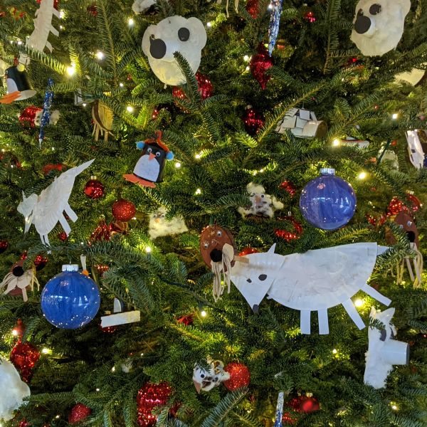 Christmas tree with ornaments