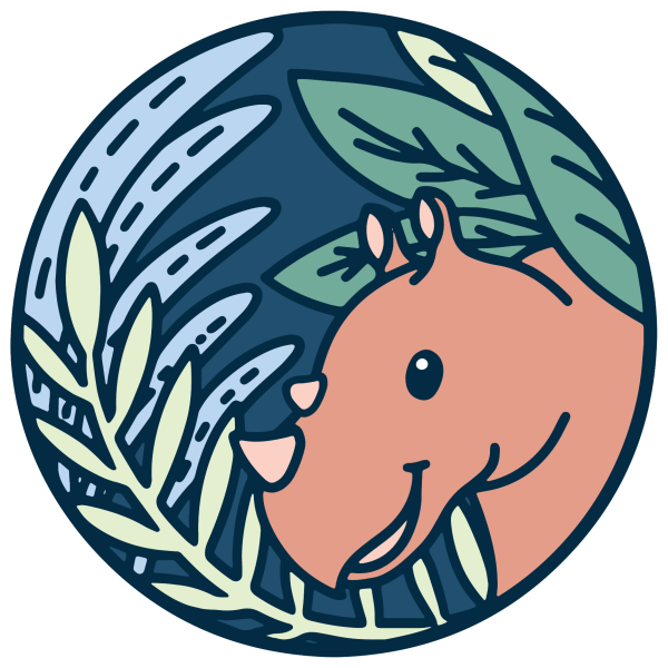 Sticker design by Kallie Goetz for The International Rhino Foundation