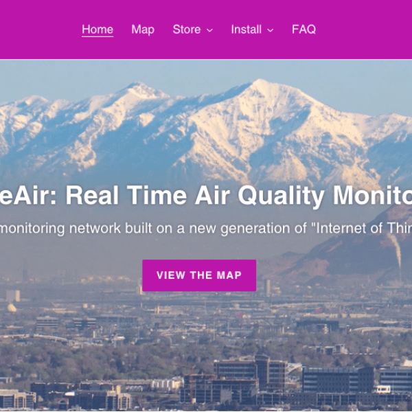Purple Air homepage